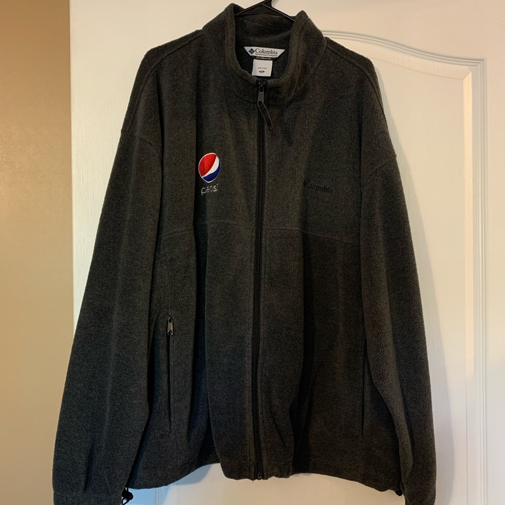Columbia Pepsi Embroidered Fleece Jacket Sz 3X